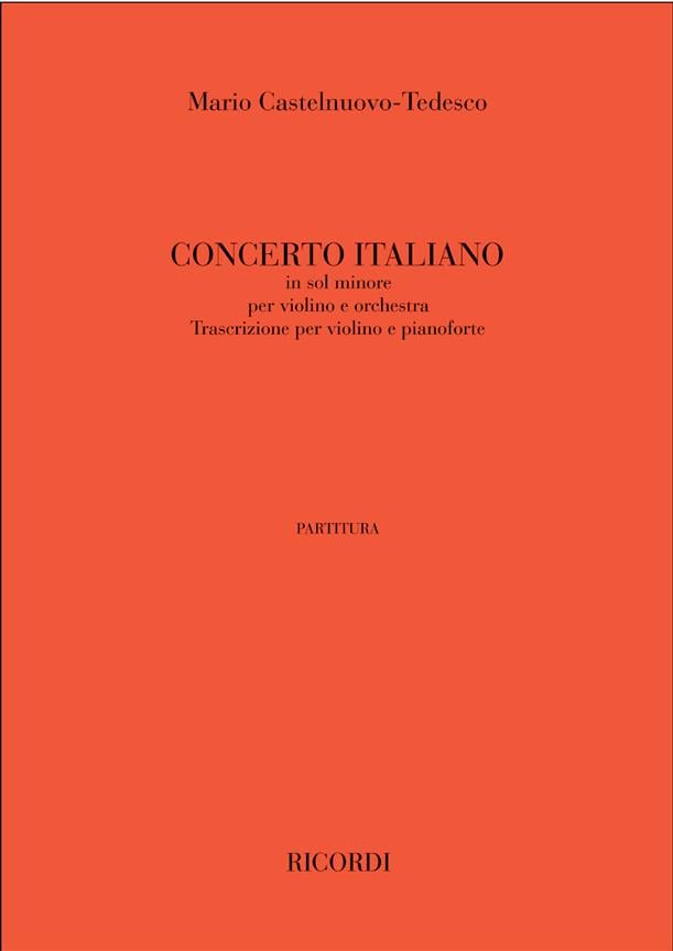 Concerto N. 1 Italiano, In Sol Minore